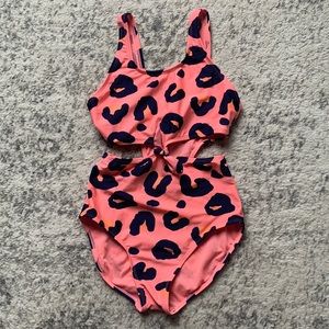 Girl’s Leopard Art Class Bathing Suit